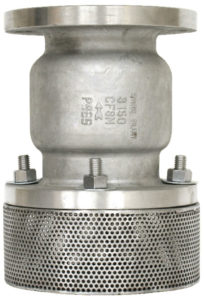 Sure Flow FV125SS Steel Silent Seat Foot Valve with Flanged End