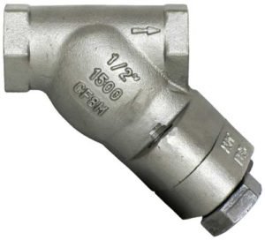 YTC1500CM Cast Chrome-Moly / YTC1500SS Cast 316 Stainless Steel Y Strainer has NPT or Socket Weld Connections