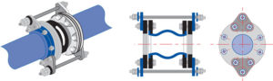 control rods on Flexible Expansion Joint
