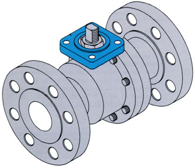 ISO top Pad for actuator mounting Sure Flow