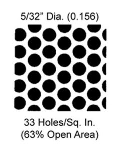 perforated plate holes per mesh
