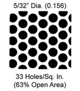 perforated plate holes per mesh