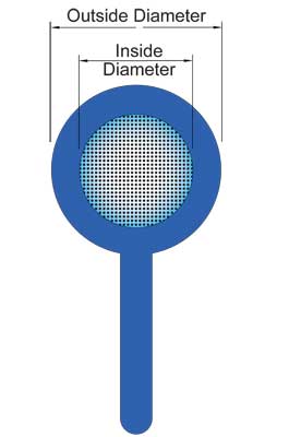 Plate strainer schematic dimensions Sure Flow