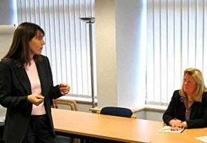 training in board room photo