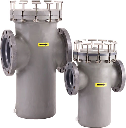 FRP strainers with Quick Opening T-bolt closure