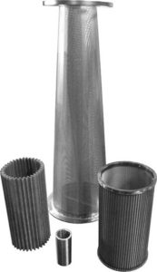 Wedge Wire Cylindrical Strainers and Reverse Flow Cone Strainer