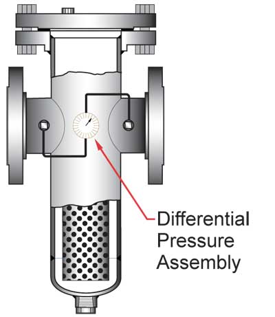 Sure Flow strainer with differential pressure connections