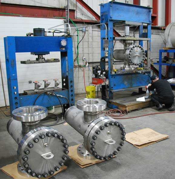 large and small hydrostatic testers