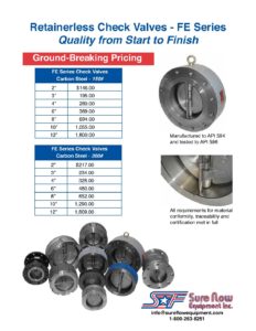 check valve sales pricing flyer sure flow equipment sure flow