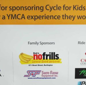 Sure Flow sponsorship board