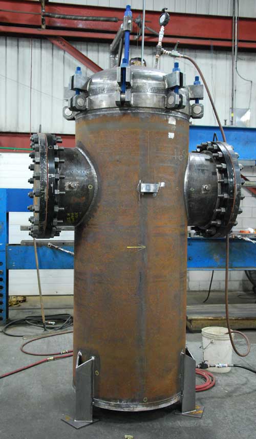 BWH150 undergoing hydrotesting