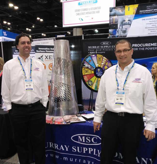 Justin LeBlanc and John Zuber at Power-Gen