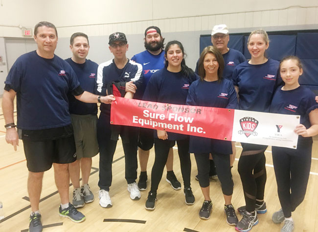 2019 Sure Flow YMCA Fundraiser team photo