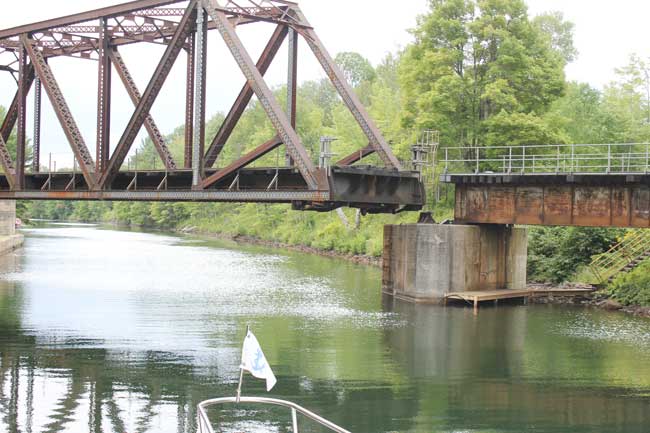 CN Rail swing bridge