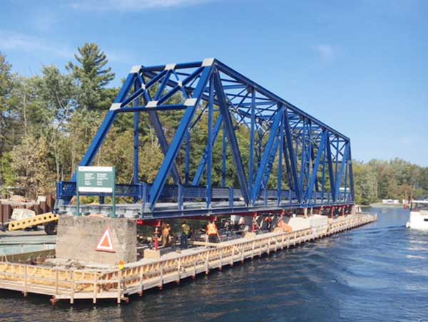 CN Rail Swing bridge on Trent Severn