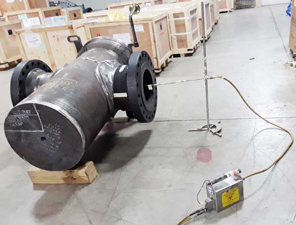 non-destructive examination radiography of fabricated pressure vessel