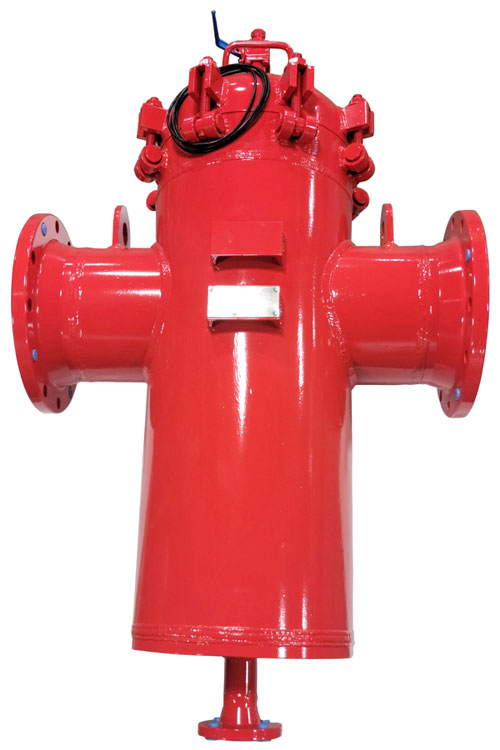 butane storage fire suppression strainer