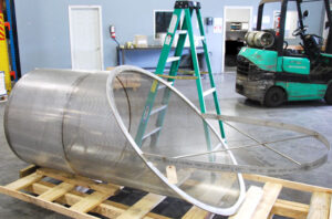 42 inch custom fabricated basket
