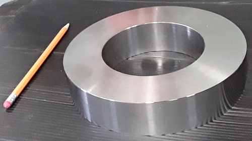 custom bleed ring in progress
