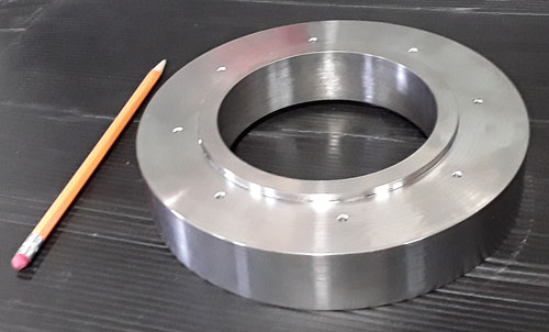 custom bleed ring with pilot holes
