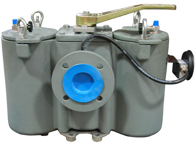 duplex strainer with pressure differential guage