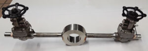 stainless steel bleed ring with gate valve