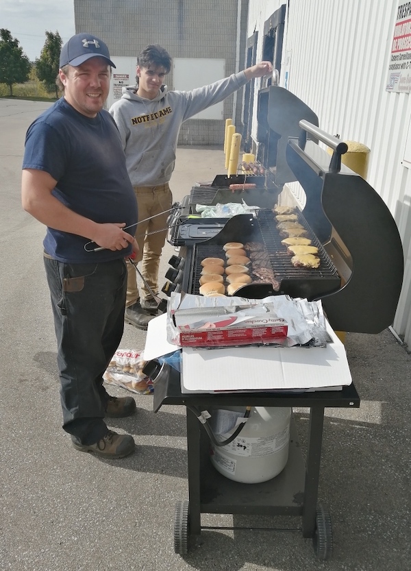 Sure Flow Equipment Fundraising BBQ Outside