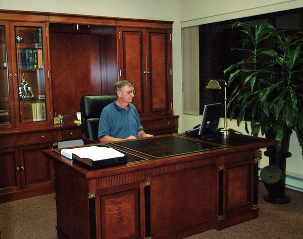 George King in his Sure Flow Equipment office