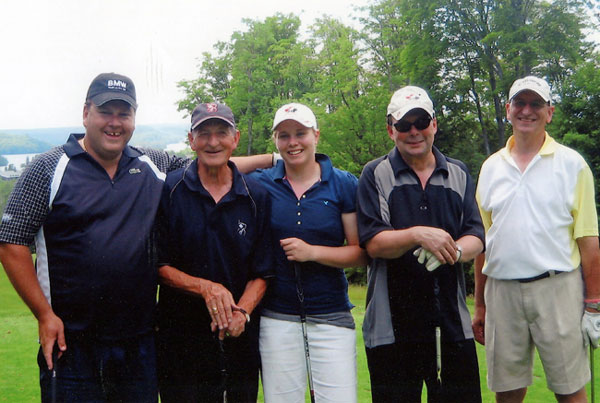 Womens Hockey golf tournament with George King