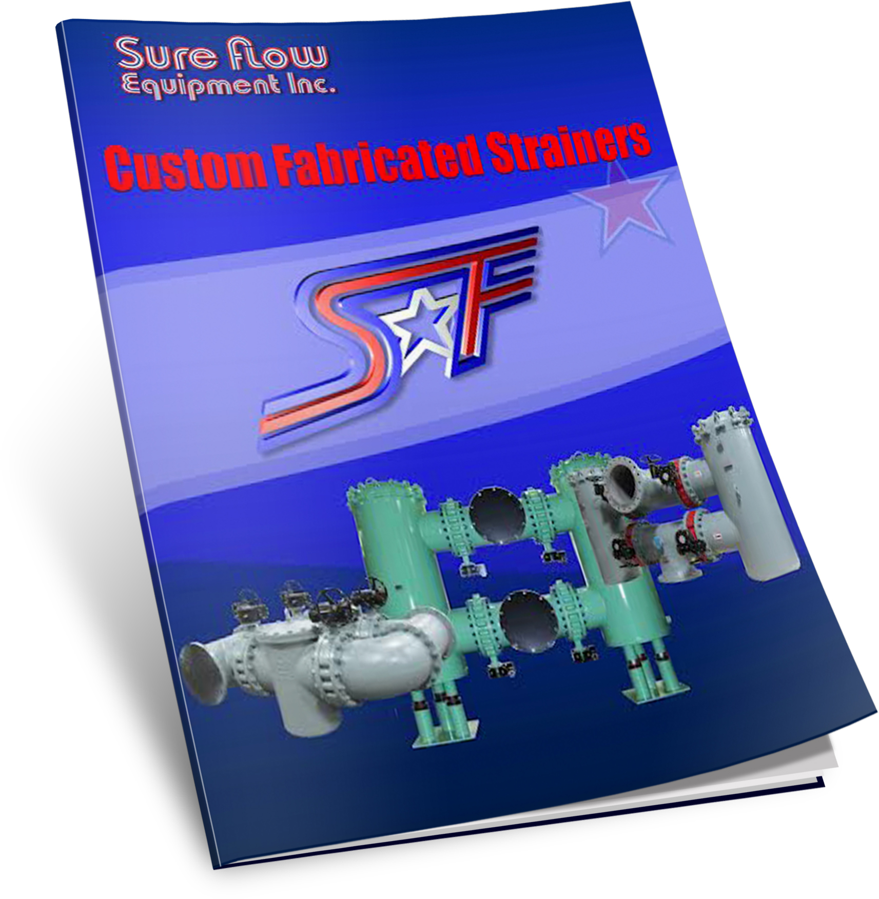 custom fabricated strainer catalog cover 3D full size