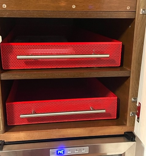 fabricated screen drawer in cabinet final