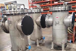 Big Stainless-Steel Basket Strainers Fabricated for an Ammonia Plant