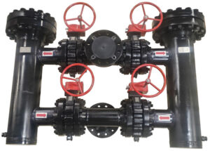 DB600 custom fabricated basket strainer for natural gas storage
